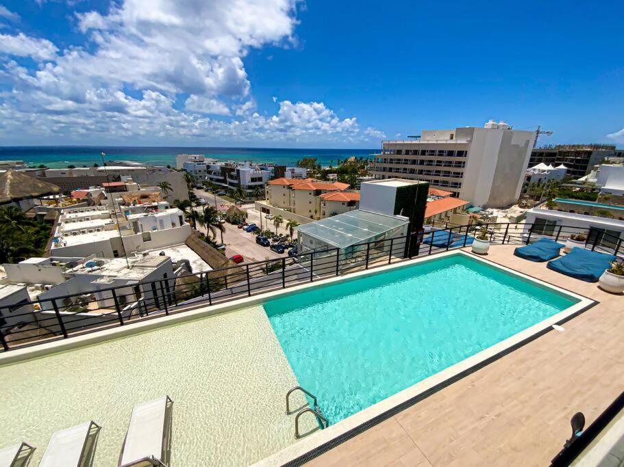 Beautiful + Luxury + Ocean View + Pool Apartman Playa del Carmen Kültér fotó